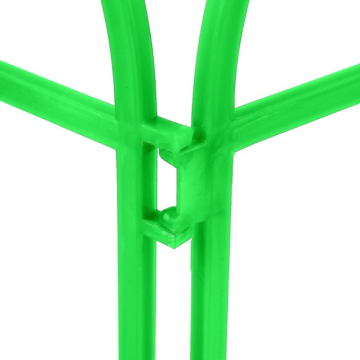 Ограждение декоративное, 34 х 300 см, 7 секций, пластик, зелёное, «Готика»