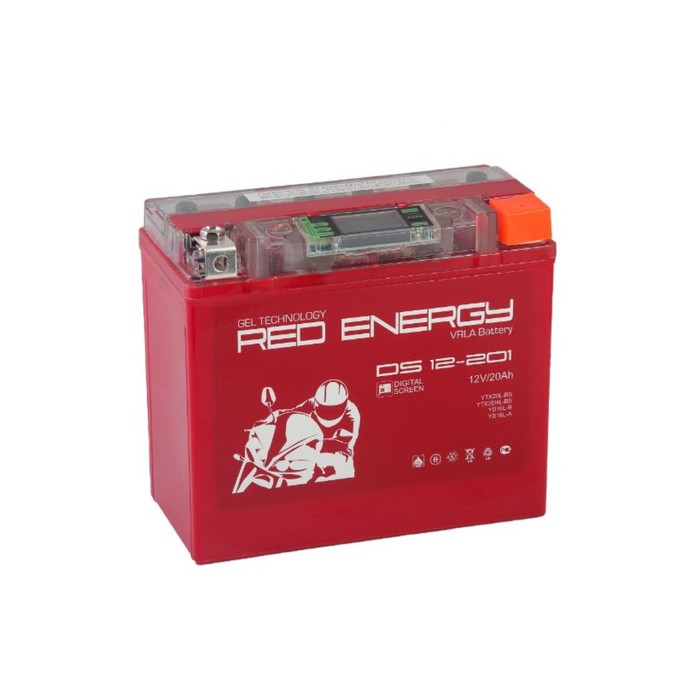 фото Аккумуляторная батарея red energy ds 12-201(ytx20l-bs,ytx20hl-bs,yb16l-b)12v,18ач,обратная
