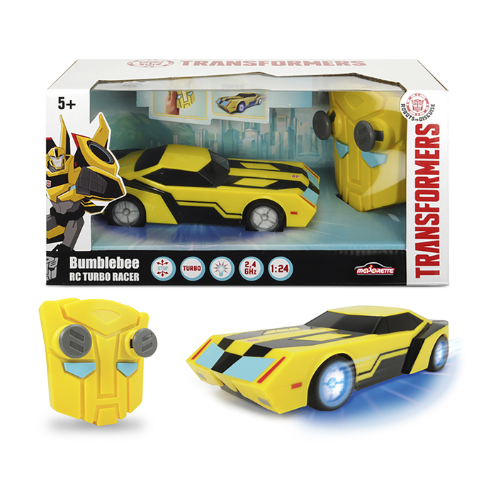 Трансформеры "Машинка Bumblebee" со светом и звуком на радиоуправлении 1:24, 18см