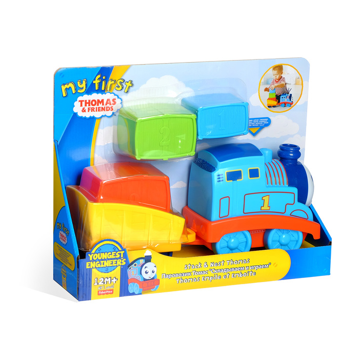 Паровозик "Складывай и строй"