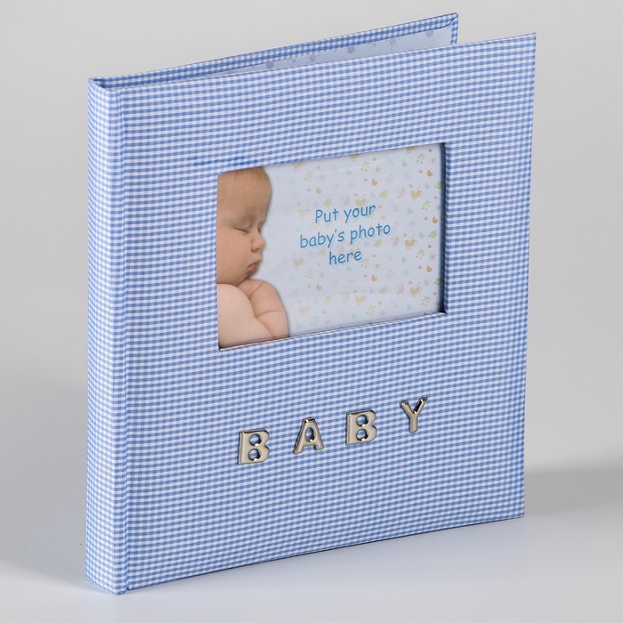 Фотоальбом на 100 фото 10х15 см Innova Baby Gingham BookBound Memo книжный п-т