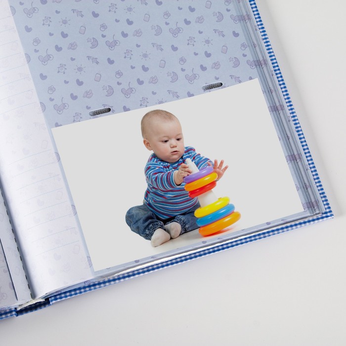 Фотоальбом на 100 фото 10х15 см Innova Baby Gingham BookBound Memo книжный п-т