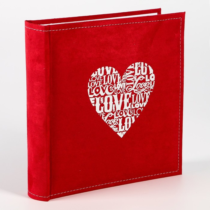 Фотоальбом на 200 фото 10х15 см Innova Suedette Heart Bookbound кн. п-т иск. замша