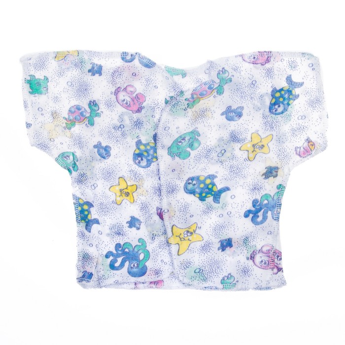 Распашонка, рост 62 см, цвет белый, принт микс 0011-40