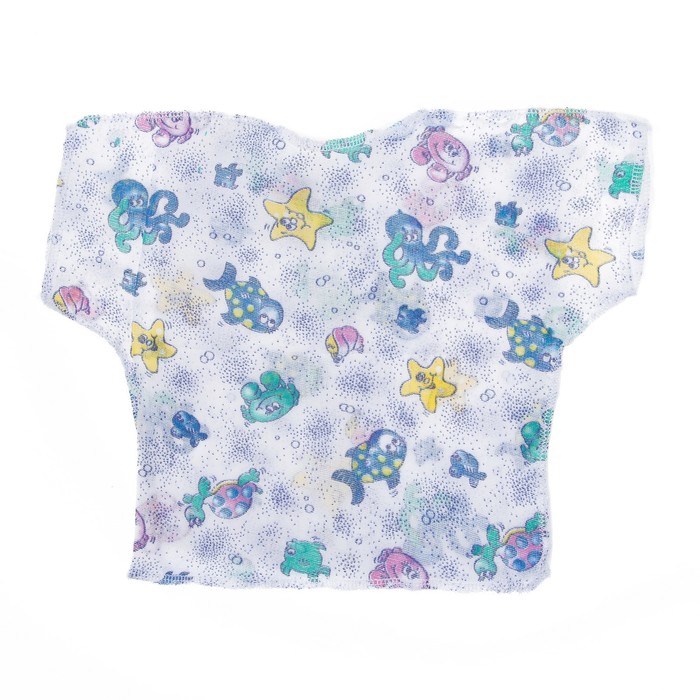 Распашонка, рост 62 см, цвет белый, принт микс 0011-40