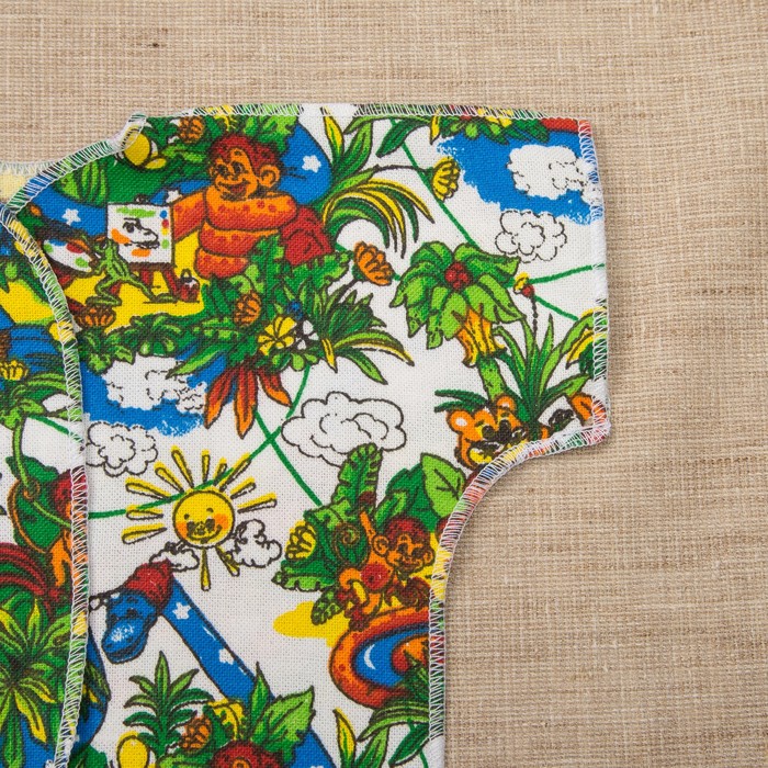 Распашонка, рост 62 см, цвет белый принт микс 0014-40