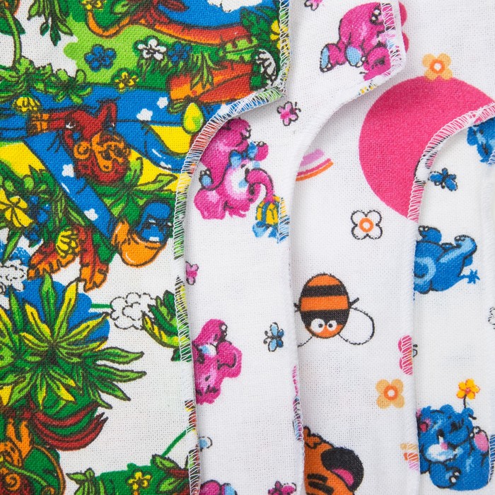 Распашонка, рост 62 см, цвет белый принт микс 0014-40