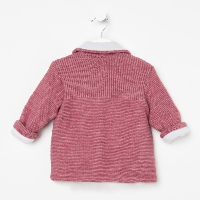 Кардиган(пальто) детское, рост 80-86 см, цвет перламутр 1807_М