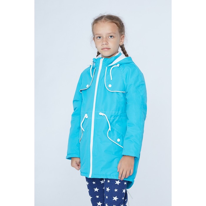 Куртка для девочки "Алиса", рост 104 см, цвет бирюзовый ДД-0410