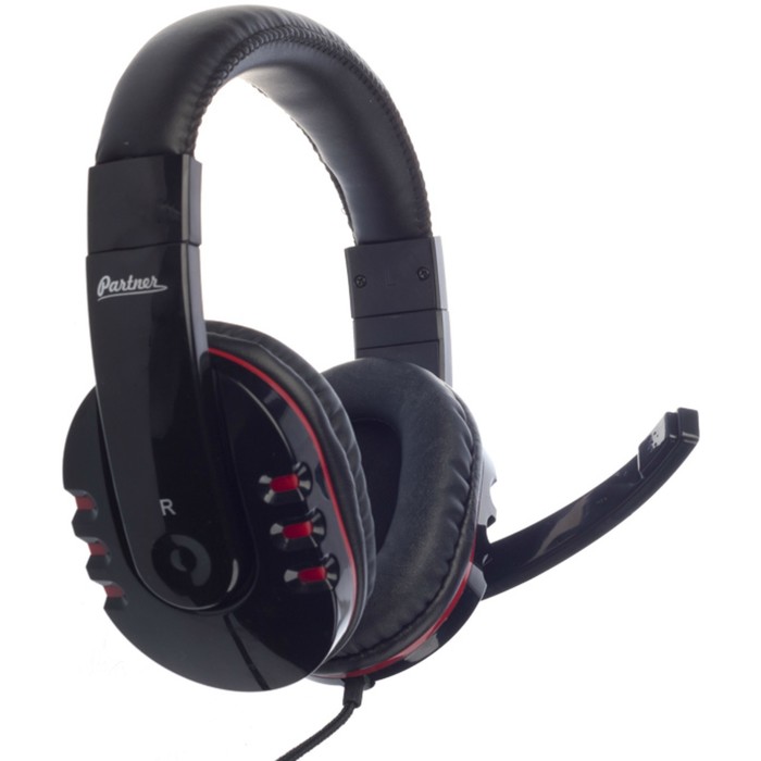 Гарнитура Partner (028624) Desire, полноразмерная, с внешним микрофоном, черная