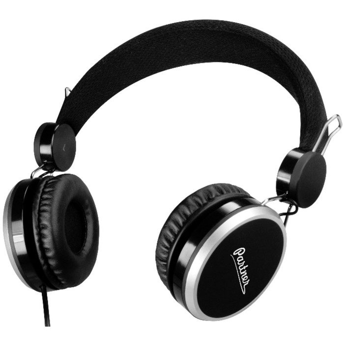 Наушники Partner (037971) Trend, полноразмерные, черные