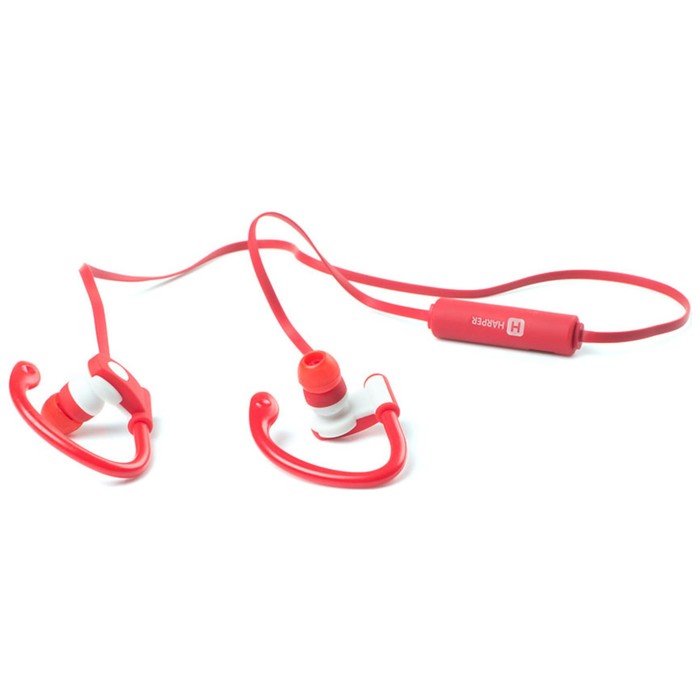 Гарнитура Harper HB-107 Red, Bluetooth, вкладыши вакуумные, красная