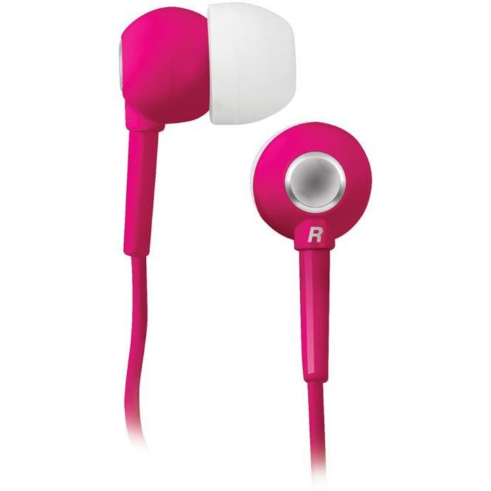 Наушники BBK EP-1200S, вкладыши вакуумные, розовые