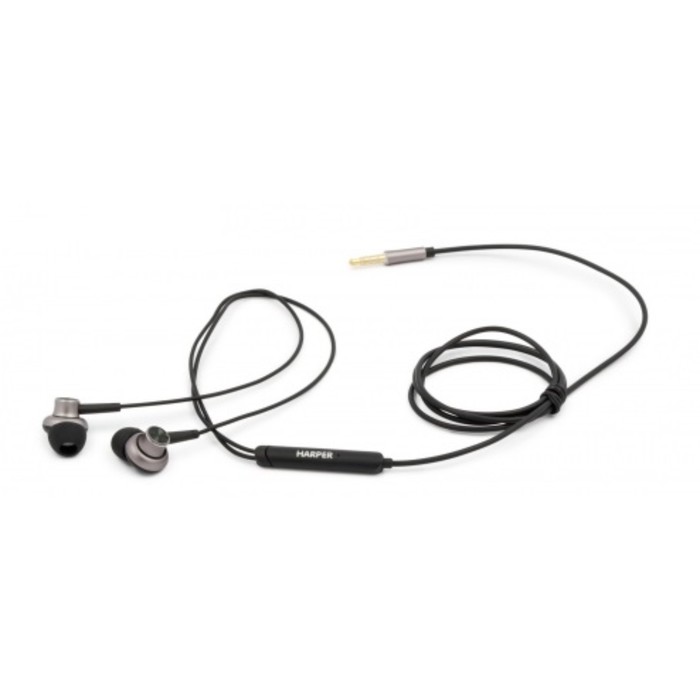 Гарнитура Harper HV-808 Black, вкладыши вакуумные, черная