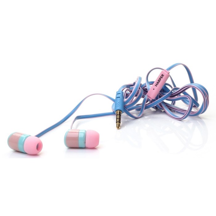 Гарнитура Harper Kids H-34 blue, вкладыши вакуумные, синяя