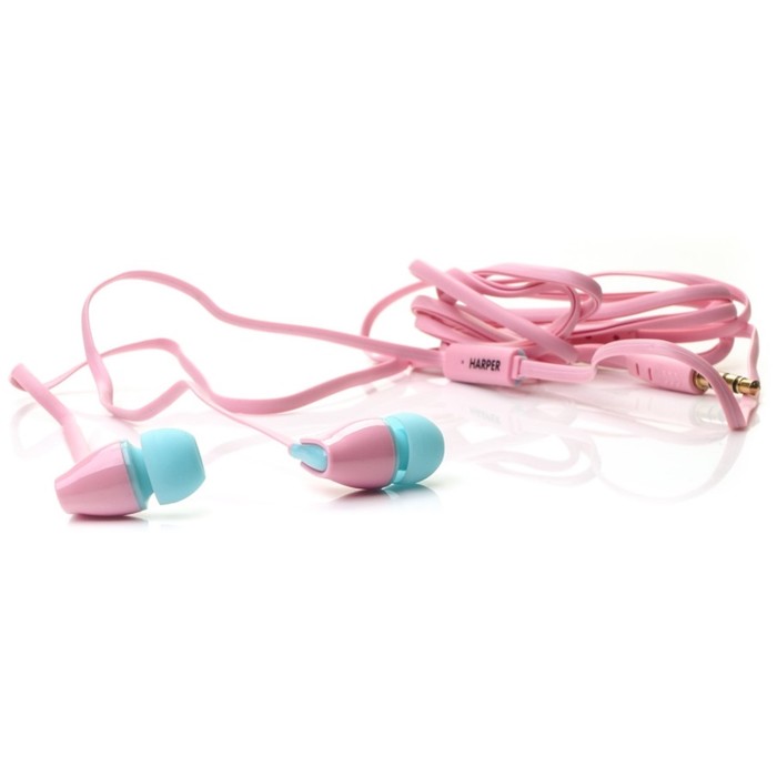 Гарнитура Harper Kids H-52 pink, вкладыши вакуумные, розовая