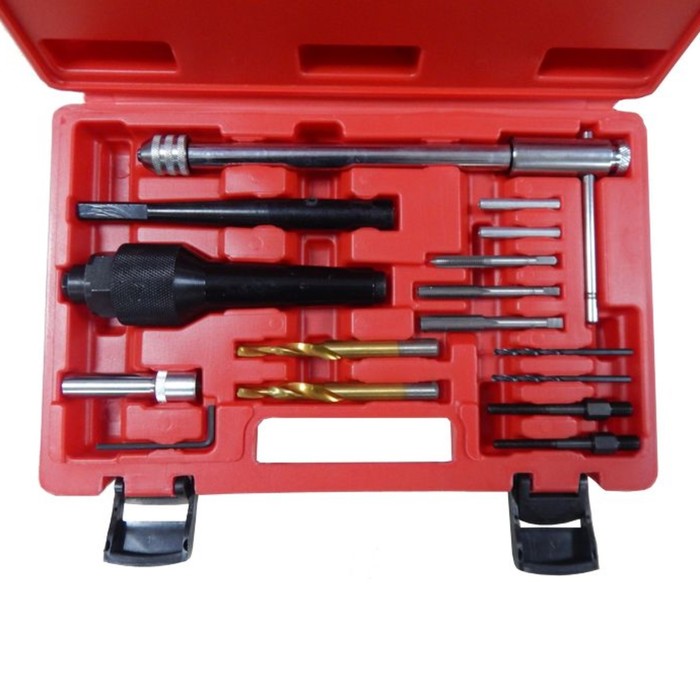 Комплект инструментов Forsage F-04A6017, для извлечения свечей накаливания, кейс