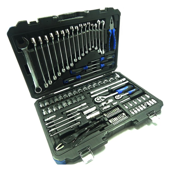 Набор инструмента Forsage F-41012-5, 1/4", 1/2", головки 6гр. 4-32 мм, 101 предмет, кейс