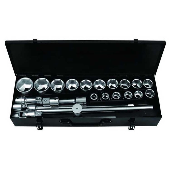 Набор инструментов Forsage F-6241-5, 3/4", головки 6гр. 17-50 мм, 24 предмета, кейс