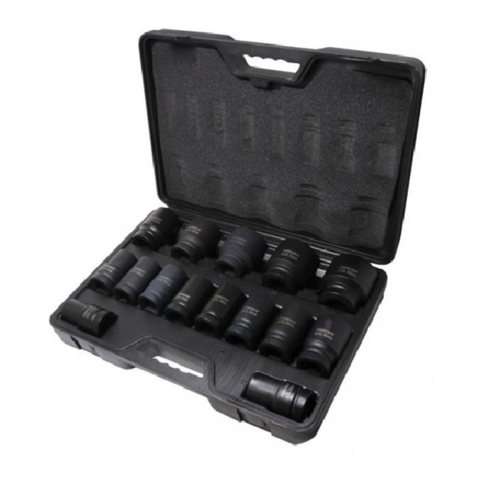 Набор головок торцевых Forsage F-8152MPB, ударных, глубоких, 1", 22-60 мм, 15 пр., кейс
