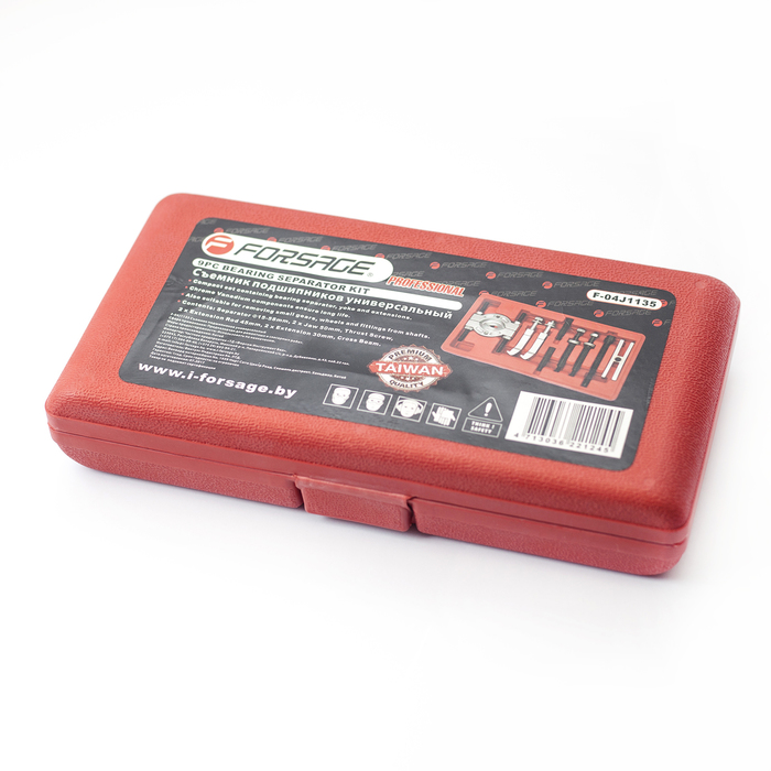Комплект съемников подшипников Forsage F-04J1135, сегментного типа/двухзахватный, кейс