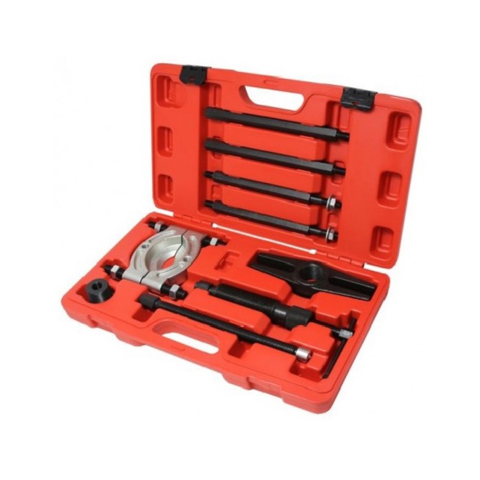 Съемник сегментного типа Forsage F-66601, с дополнительным гидравл. винтом, 75-105мм, 9пр.