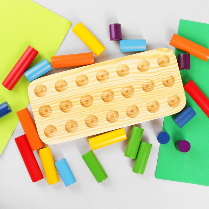 Пирамиды "Радуга из цилиндров", 3 ряда