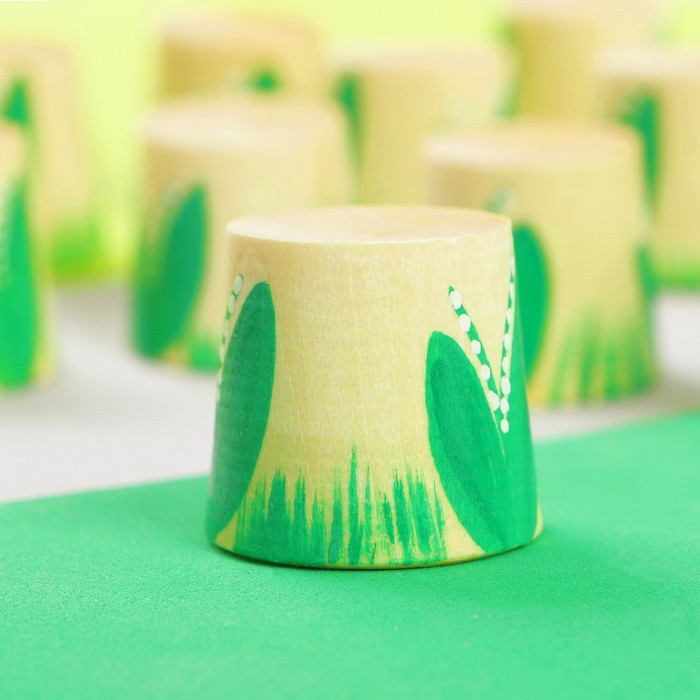 Счётный материал "Пеньки с ландышами" 12 шт.