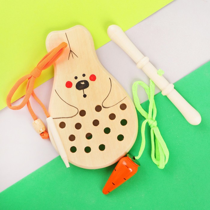 Шнуровка "Зайка с морковкой"