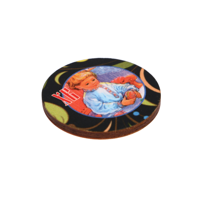 Магнит "ХВ" ребенок, ассорти, 40 мм