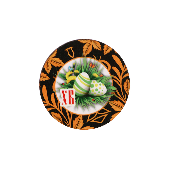 Магнит "ХВ" одуванчики, роспись; ассорти, 40 мм