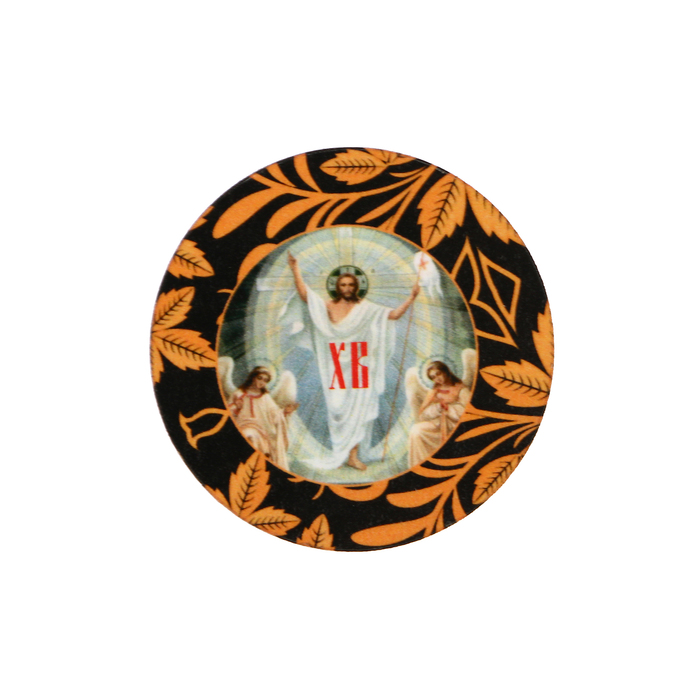 Магнит "ХВ" ангелы, роспись; ассорти, 40 мм