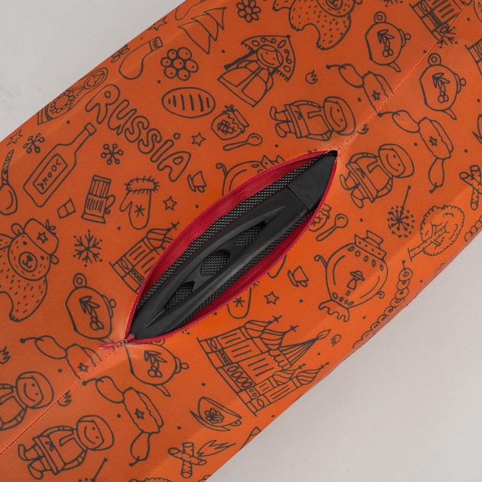 Чехол для чемодана 24", 41*25*61, "Россия-Оранж"