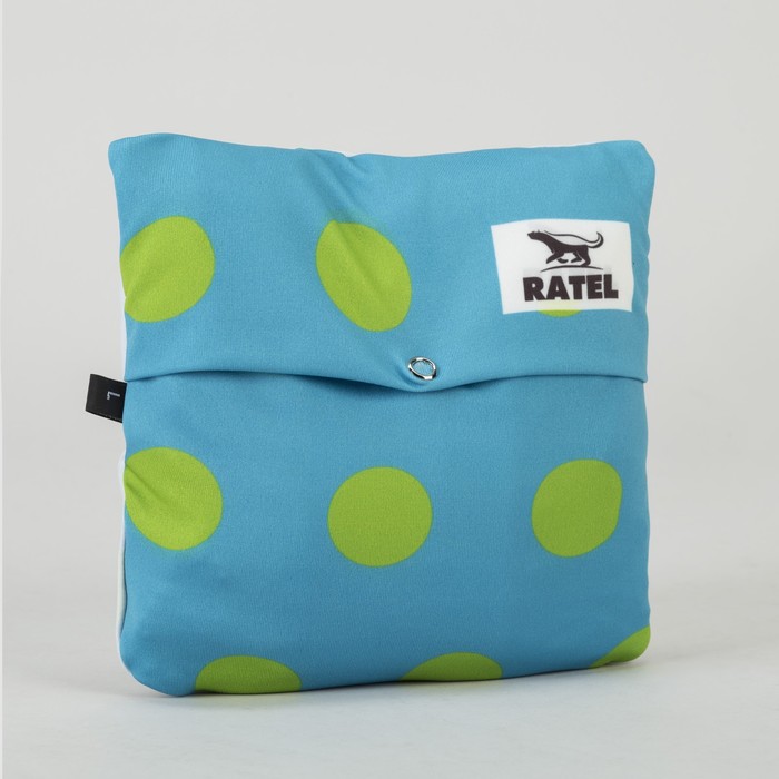 Чехол для чемодана «Горох» 24", цвет голубой/жёлтый