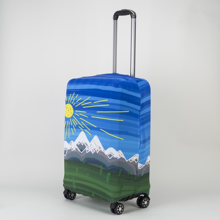 Чехол для чемодана 28", 47*28*71, "Горный пейзаж"
