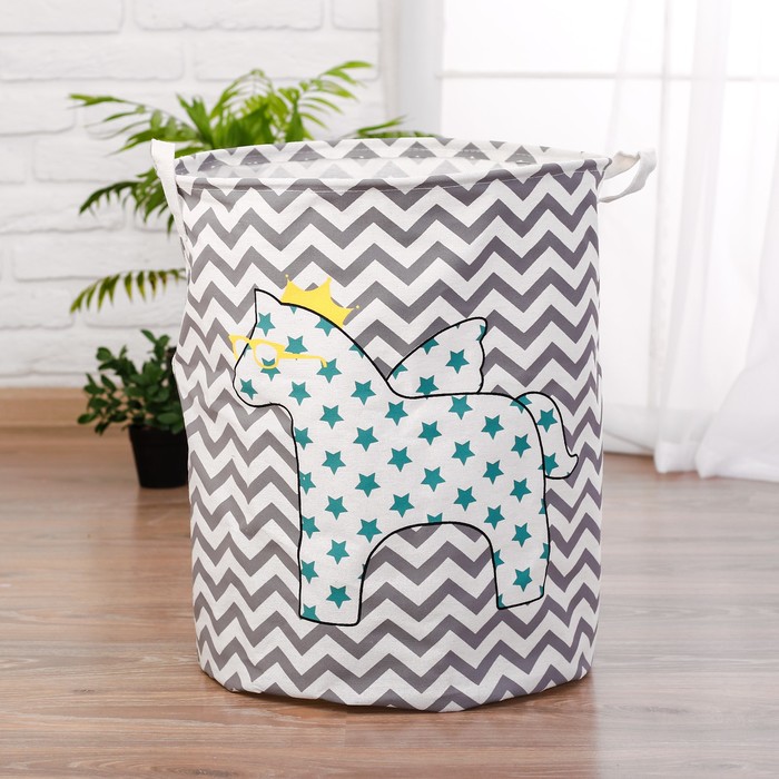 Корзина для игрушек "Единорог", МИКС