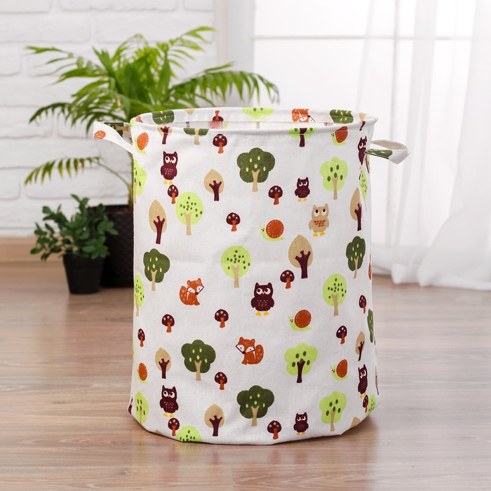 Корзина для игрушек "Зверята в лесу"