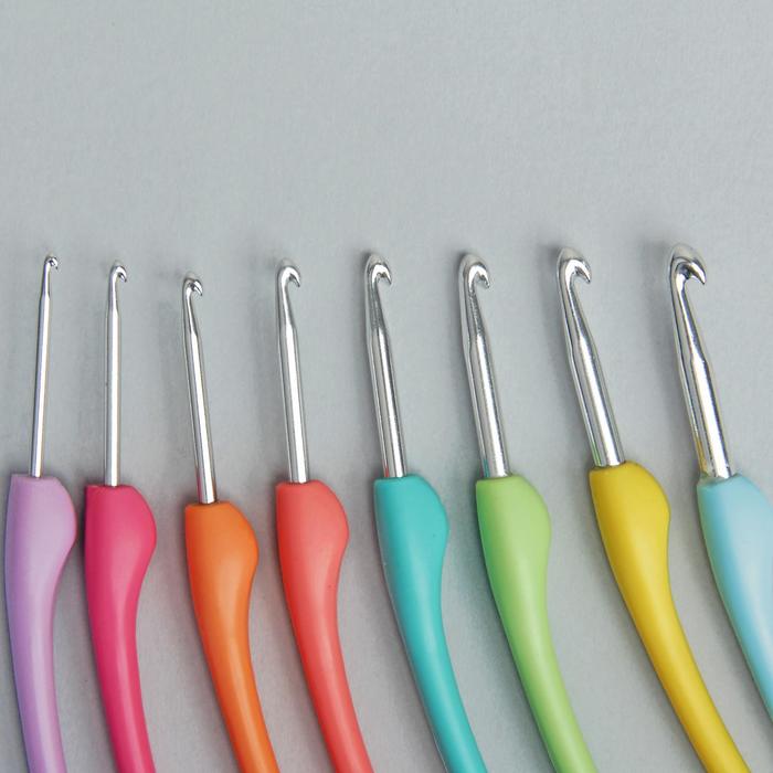 Набор крючков для вязания, d=2,5-6мм, 20см, 8шт.