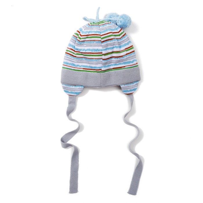 Шапка для мальчика, размер 44-46 см, цвет серый 2802