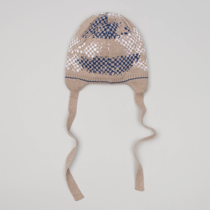 Шапка для мальчика, размер 40-42 см, цвет коричневый 2855