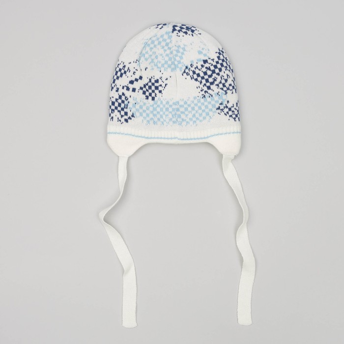 Шапка для мальчика, размер 40-42 см, цвет голубой 2855
