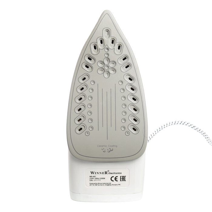 Утюг Winner WR-487, 2200 Вт, распыление, отпаривание, паровой удар, самоочистка,