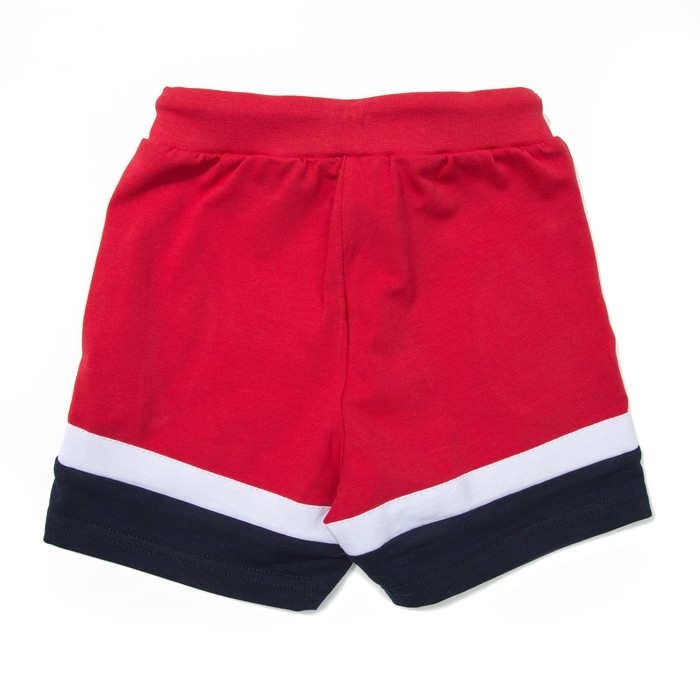 Шорты для мальчика "Манчестер", рост 116 см, цвет красный/тёмно-синий