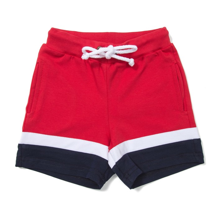 Шорты для мальчика "Манчестер", рост 122 см, цвет красный/тёмно-синий