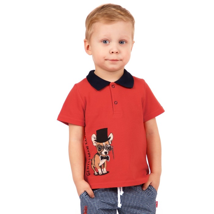 Футболка для мальчика "Мистер Твистер", рост 86 см, цвет красный ПДК289090_М