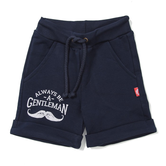 Шорты для мальчика "Мистер Твистер", рост 86 см, цвет тёмно-синий