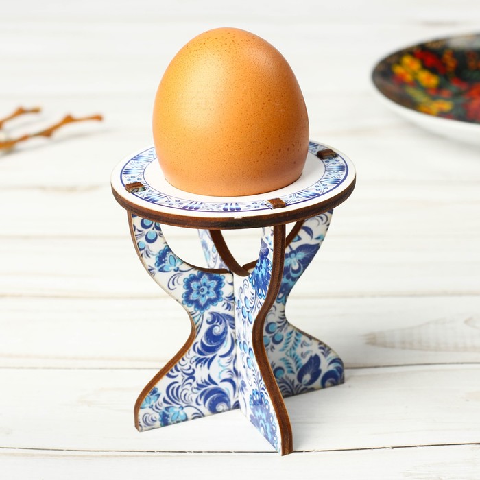 Подставка пасхальная на 1 яйцо "Гжель"
