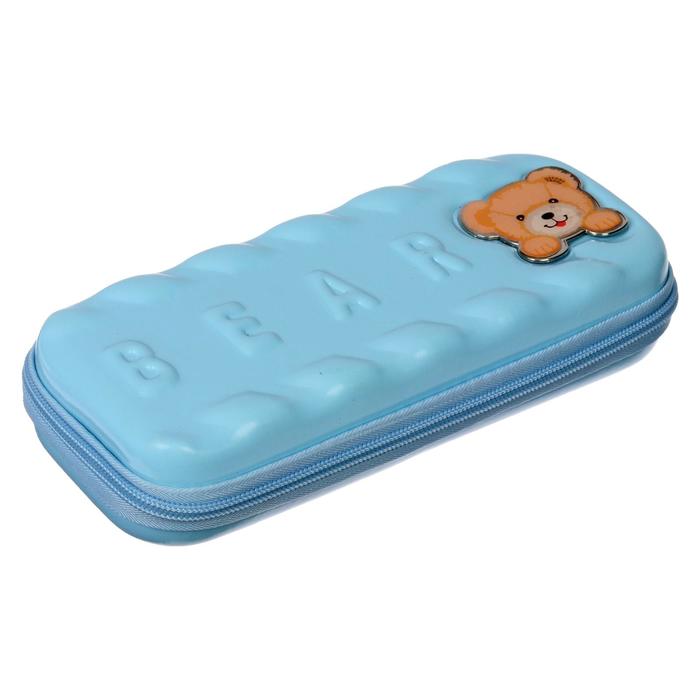 Пенал-футляр школьный на молнии 2отделения МИКС Nikki