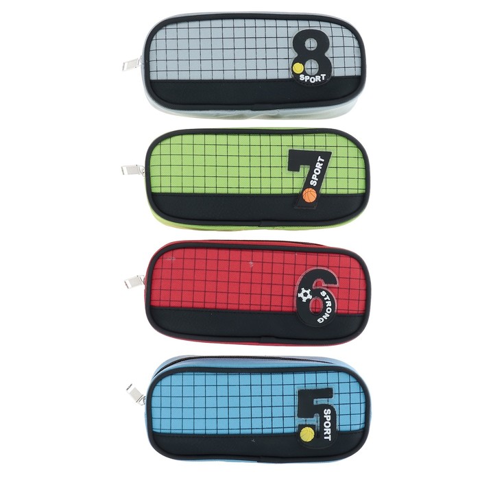 Пенал школьный на молнии 2отделения МИКС Футбол