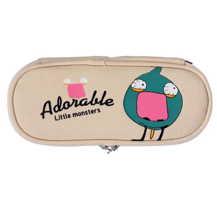 Пенал школьный на молнии 2отделения МИКС Снайпер